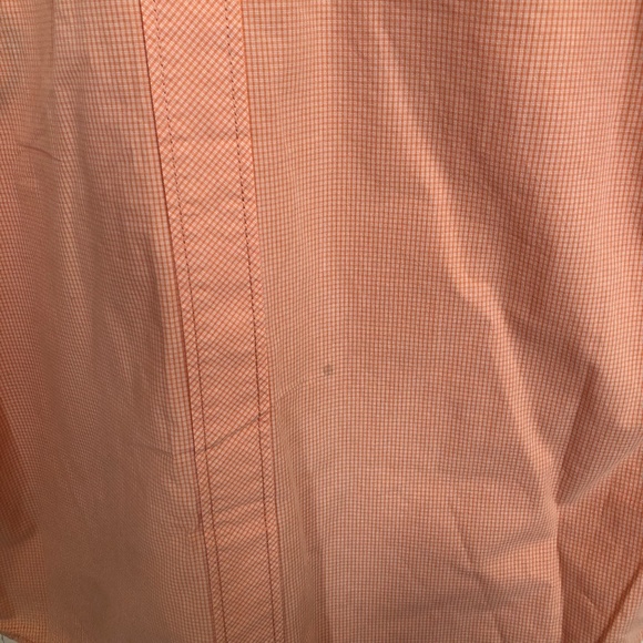 Camp David Muscle fit button down pin stripe orange shirt size small - Picture 2 of 7